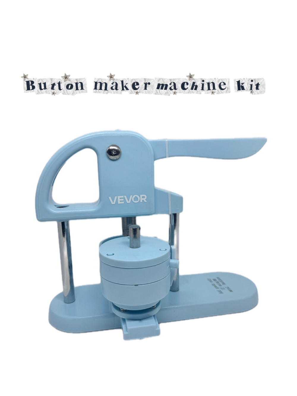 VEVOR 3-in-1 Button Badge Maker Machine Kit (Model JMB-X3)/NEW MSRP 82.